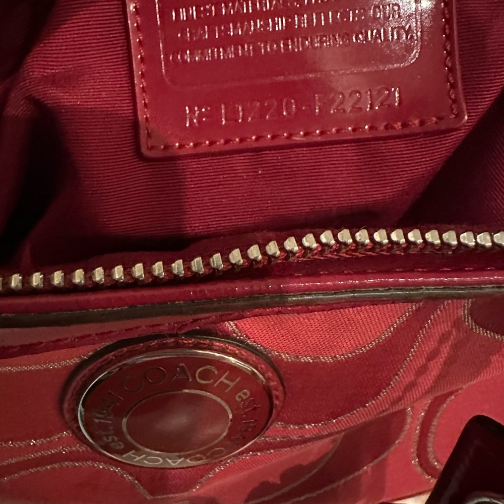 Coach Poppy Signature Lurex Glam Tote F22121 Rehab Project - Picture 7 of 11